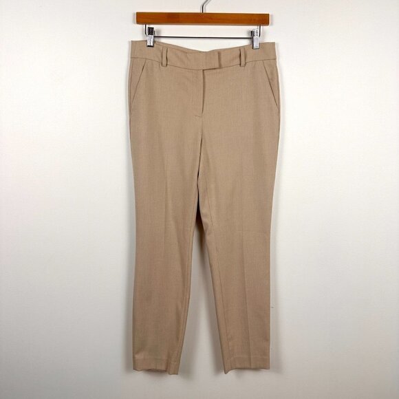 RW&Co. Womens Slim Leg Trousers Beige Size 4 Suiting Signature Fit Ankle Length - Picture 1 of 11